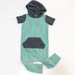 Toddler Size 2T Hooded Short-Sleeved Juice Box RAGS Romper